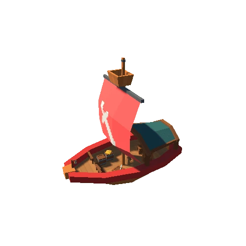 Pirate Ship 02 Sword A Red